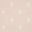 Schumacher Fleur De Lis Blush Wallpaper