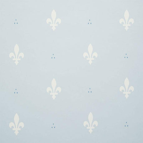 Schumacher Fleur De Lis Mineral Wallpaper