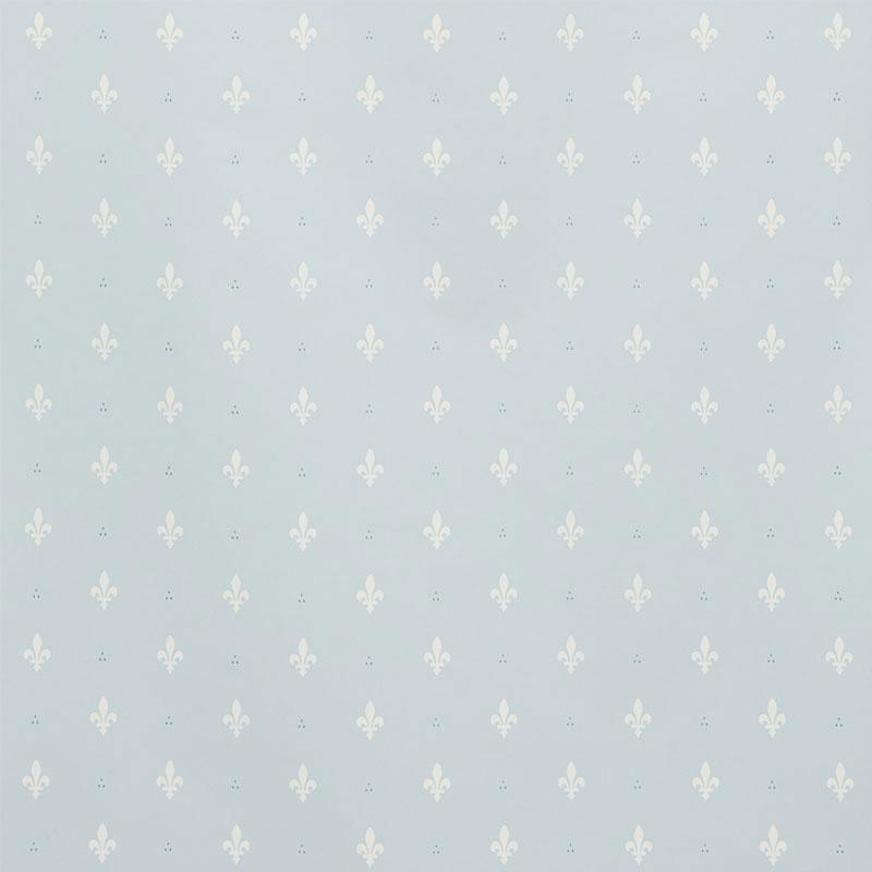 Schumacher Fleur De Lis Mineral Wallpaper