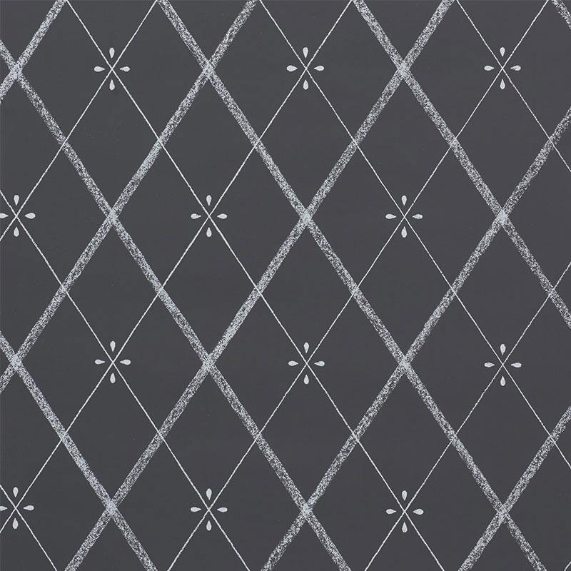 Schumacher Kasumi Diamond Chalkboard Wallpaper
