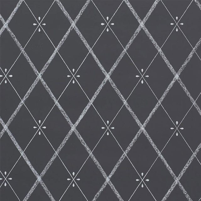 Schumacher Kasumi Diamond Chalkboard Wallpaper