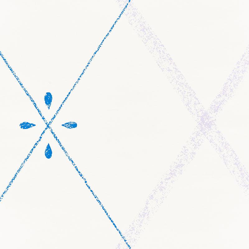 Schumacher Kasumi Diamond Hyacinth Wallpaper