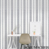 Schumacher Lillian Vine Carbon Wallpaper