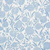 Schumacher Chrysanthemum Chambray Wallpaper