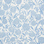 Schumacher Chrysanthemum Chambray Wallpaper