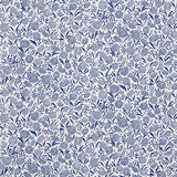 Schumacher Chrysanthemum Blue Wallpaper