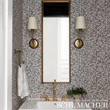 Schumacher Chrysanthemum Carbon Wallpaper