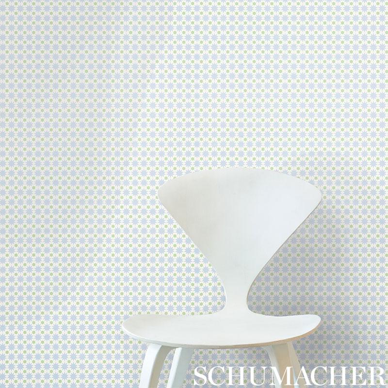 Schumacher Cosmos Pink Wallpaper