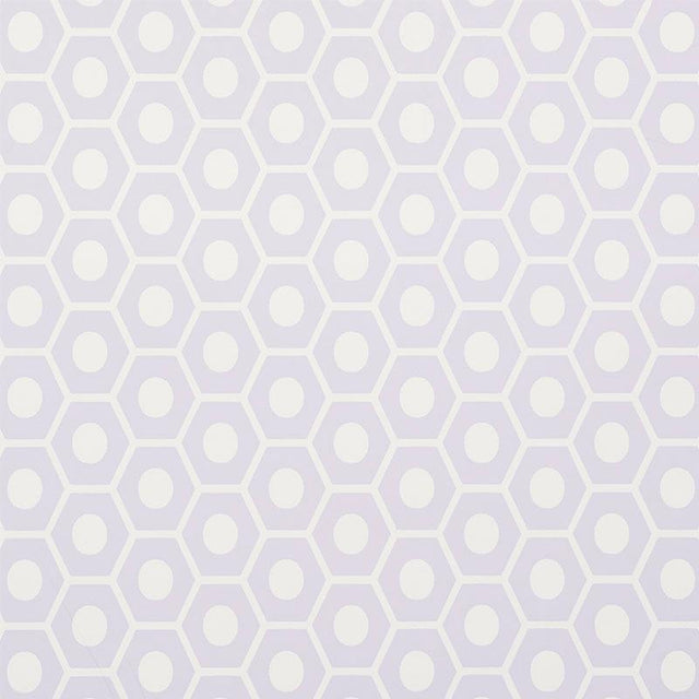 Schumacher Queen B Lavender Wallpaper
