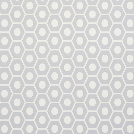 Schumacher Queen B Grey Wallpaper