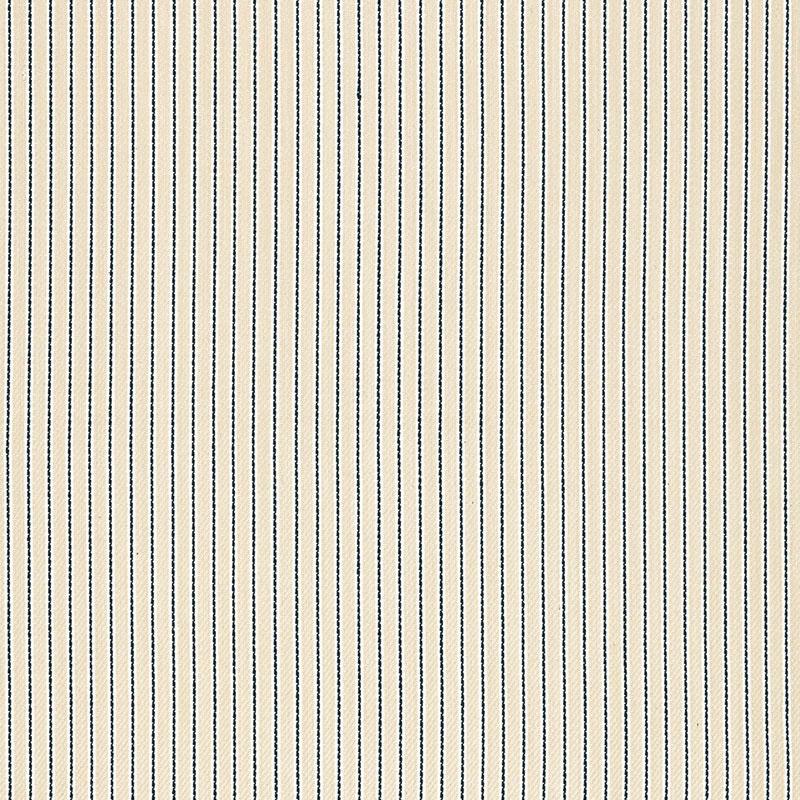 Schumacher Rain Shadow Stripe Indigo Fabric