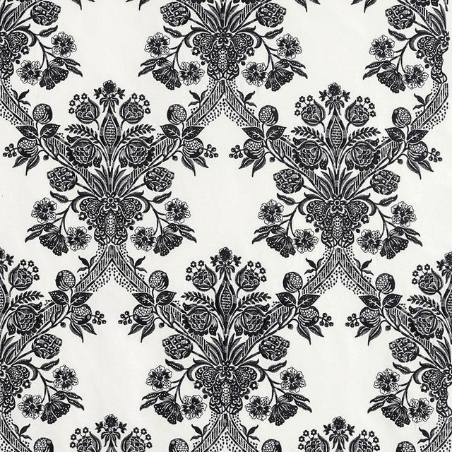 Schumacher Carolina Ebony Fabric