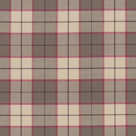 Kasmir Hemingway Plaid Berry Fabric