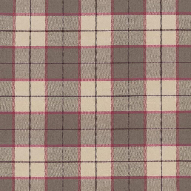 Kasmir Hemingway Plaid Berry Fabric