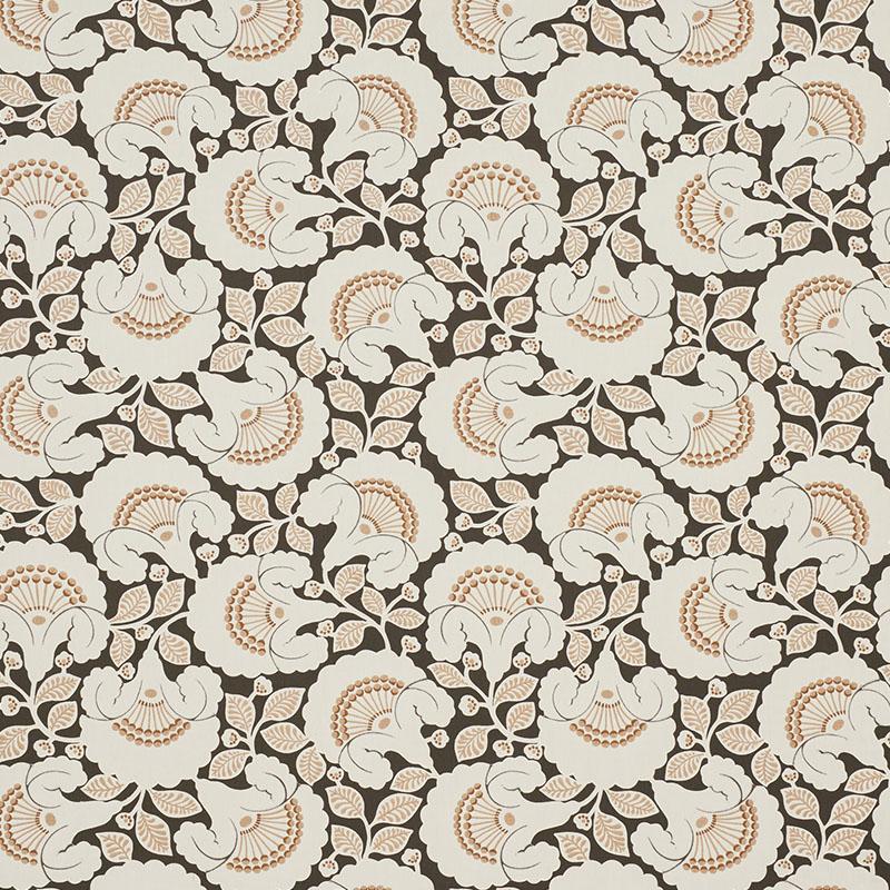 Schumacher Jackie Appliqu Embroidery Cinder Fabric