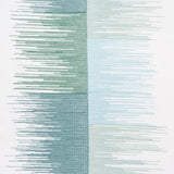 Schumacher Sunburst Stripe Embroidery Mineral Fabric