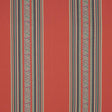 Schumacher Markova Stripe Red Fabric