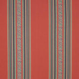 Schumacher Markova Stripe Red Fabric