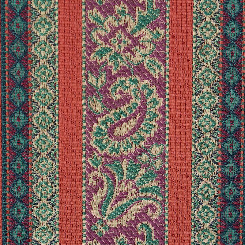 Schumacher Markova Stripe Red Fabric