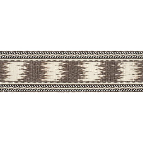 Schumacher Brown Banyan Ikat Tape