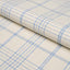Schumacher Nils Plaid Linen Blue Fabric