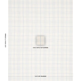 Schumacher Nils Plaid Linen Blue Fabric