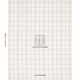 Schumacher Nils Plaid Linen Charcoal Fabric