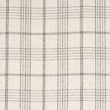 Schumacher Nils Plaid Linen Charcoal Fabric