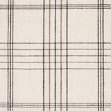 Schumacher Nils Plaid Linen Charcoal Fabric