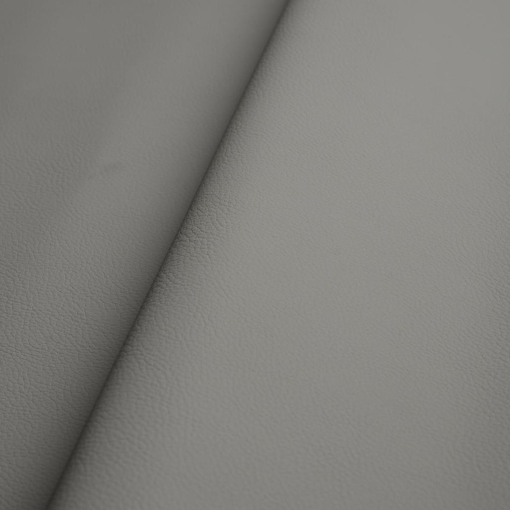 Schumacher Vegan Leather Indoor/Outdoor Platinum Fabric
