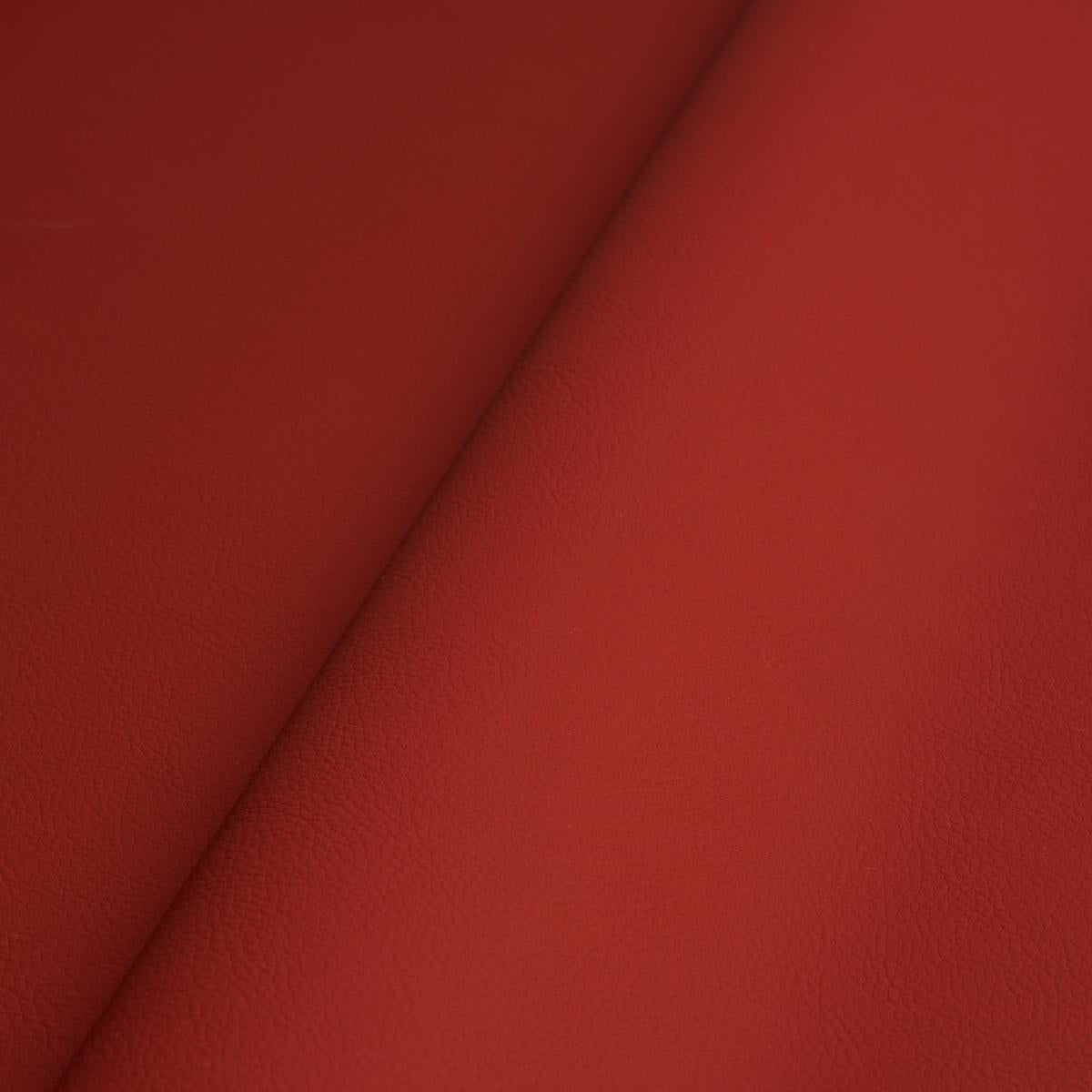 Schumacher Vegan Leather Indoor/Outdoor Crimson Fabric
