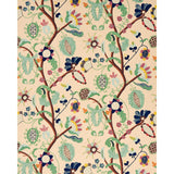 Schumacher Mandevilla Embroidery Document Fabric