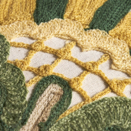 Schumacher Mandevilla Embroidery Pink & Green Fabric