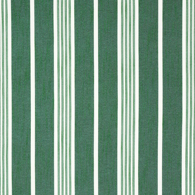 Schumacher Hampton Stripe Indoor/Outdoor Emerald Fabric