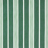 Schumacher Hampton Stripe Indoor/Outdoor Emerald Fabric