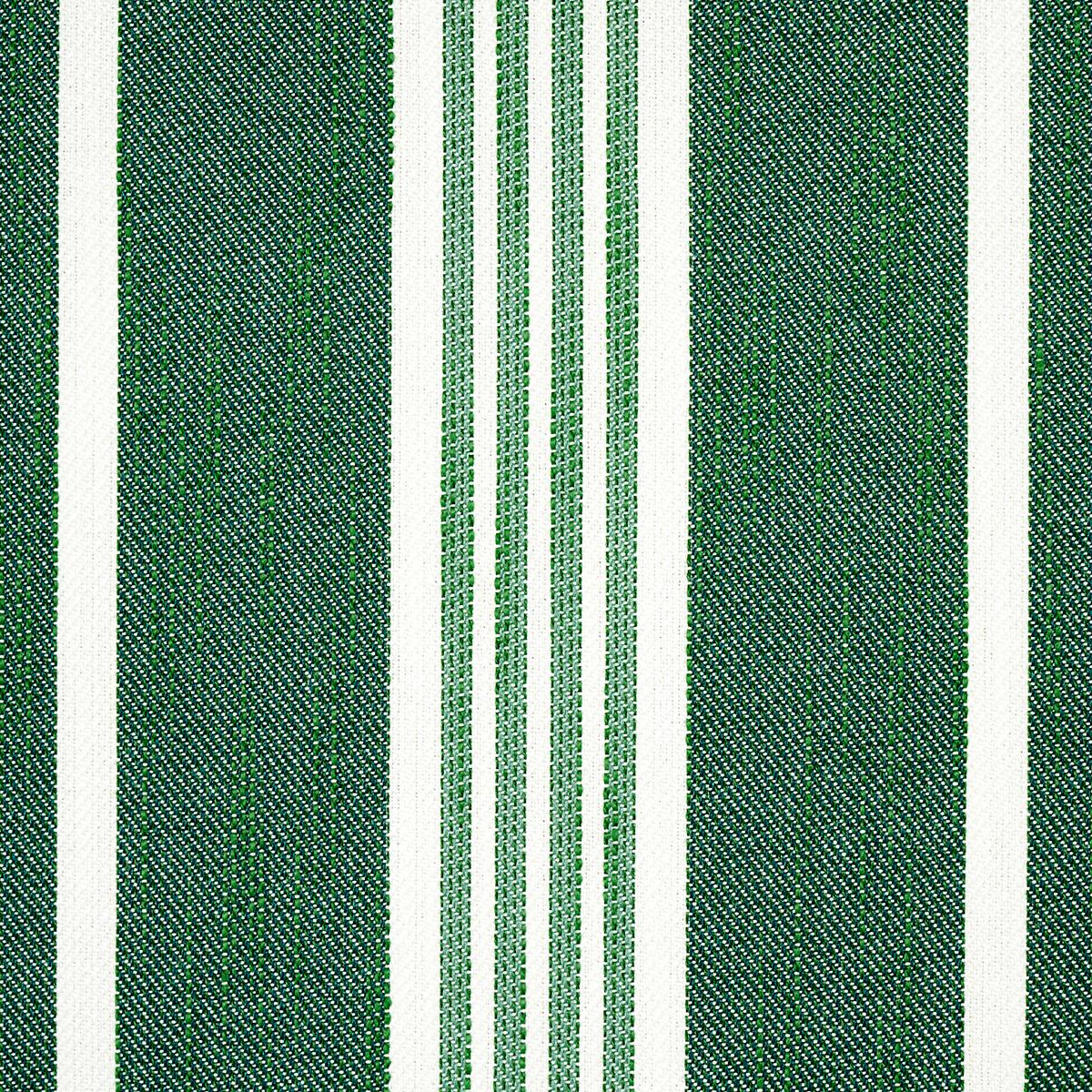 Schumacher Hampton Stripe Indoor/Outdoor Emerald Fabric