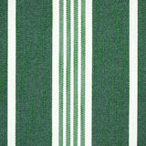 Schumacher Hampton Stripe Indoor/Outdoor Emerald Fabric