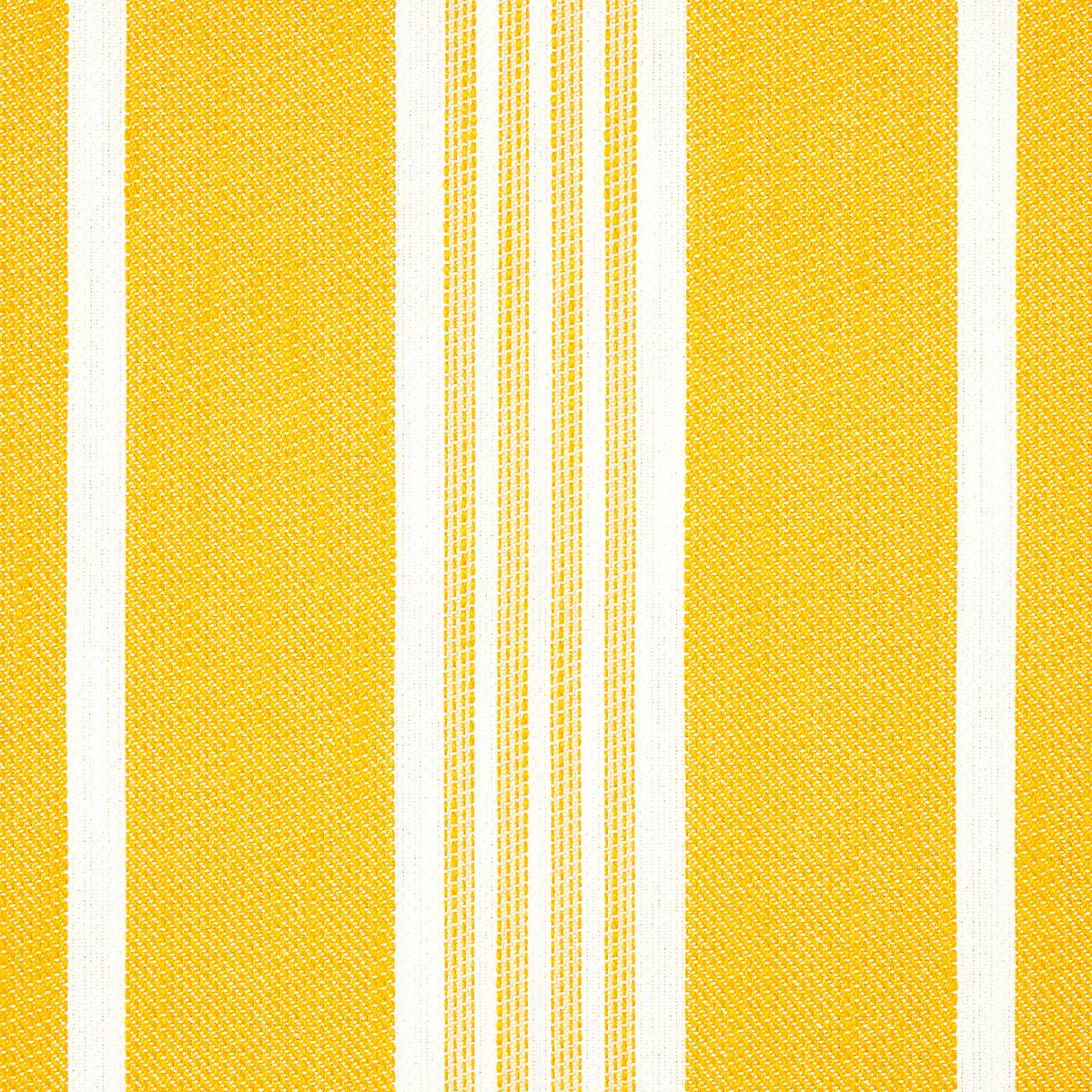 Schumacher Hampton Stripe Indoor/Outdoor Canary Fabric