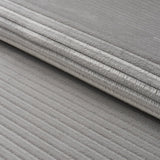 Schumacher Petite Channeled Velvet Otter Grey Fabric