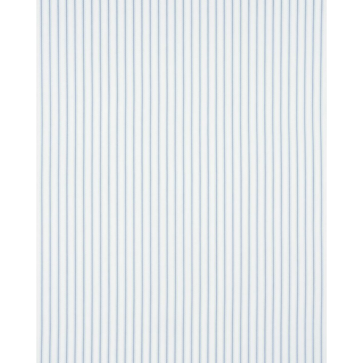 Schumacher Birdie Ticking Stripe China Blue Fabric