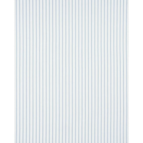 Schumacher Birdie Ticking Stripe China Blue Fabric