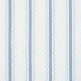 Schumacher Birdie Ticking Stripe China Blue Fabric