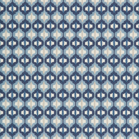Kravet TURNED OUT TILE MARINE Upholstery Fabric
