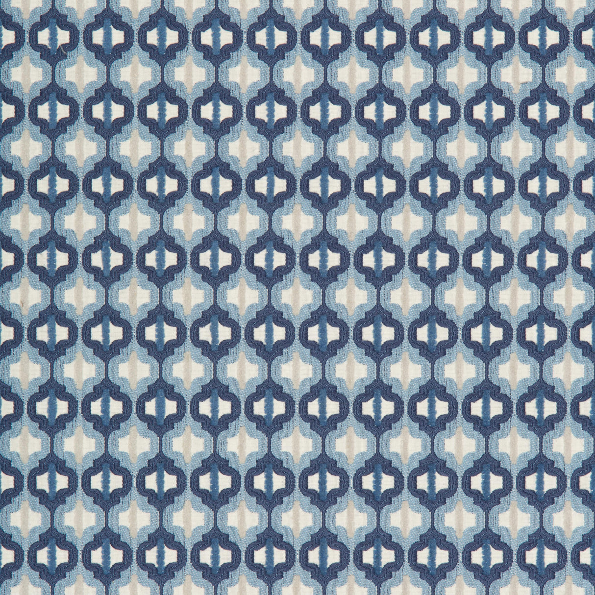 Kravet TURNED OUT TILE MARINE Upholstery Fabric