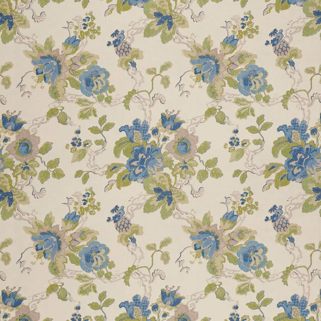 Lee Jofa PARNHAM CORNFLOWER/LIME Wallpaper