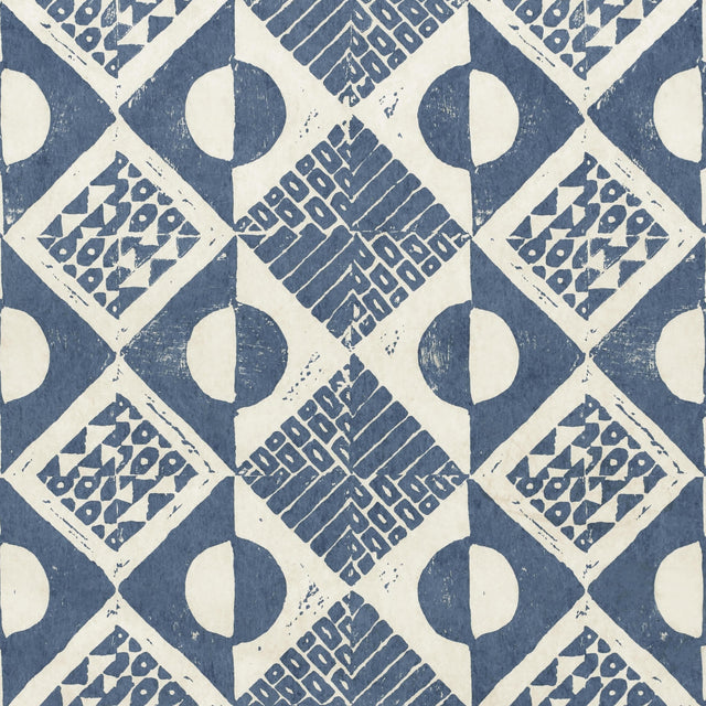 Lee Jofa CIRCLES AND SQUARES WP AZURE Wallpaper