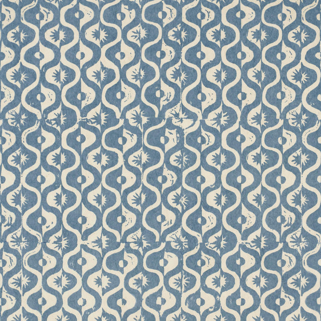 Lee Jofa SMALL MEDALLION WP AZURE Wallpaper