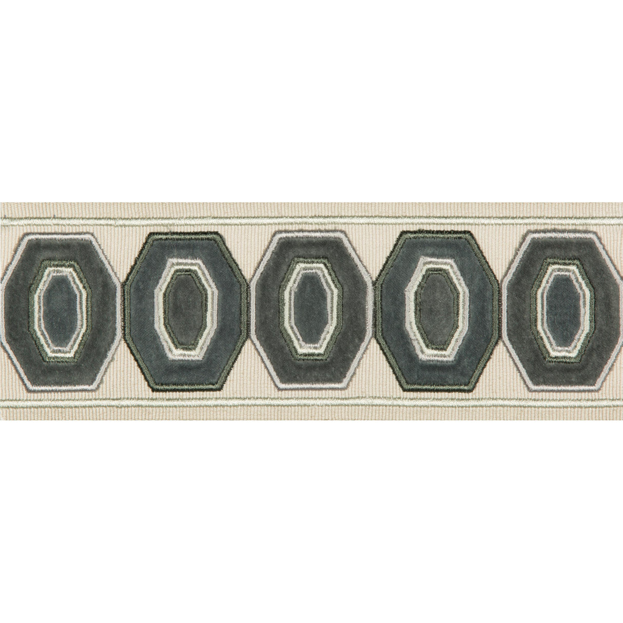 Kravet GEODEX STEEL GREY Trim