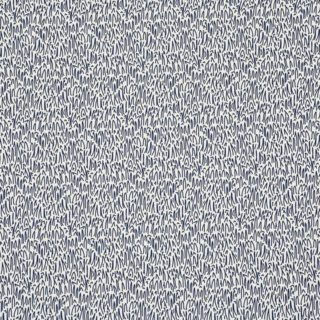 Schumacher Grass Ii Indoor/Outdoor Navy Fabric