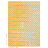 Schumacher Pattee Hand Block Print Turmeric Fabric